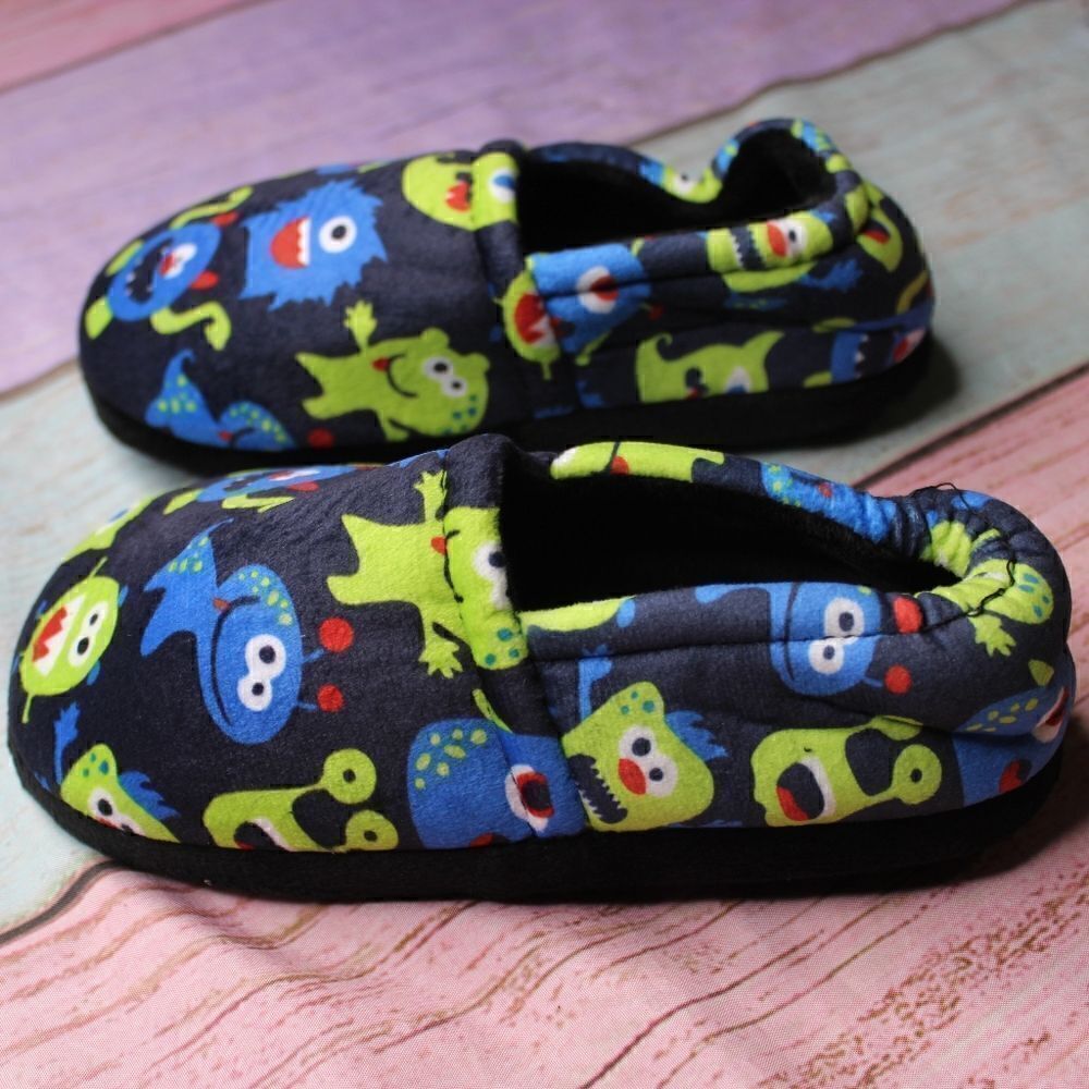 Toddler's ALIENS and MONSTERS Memory Foam Slippers